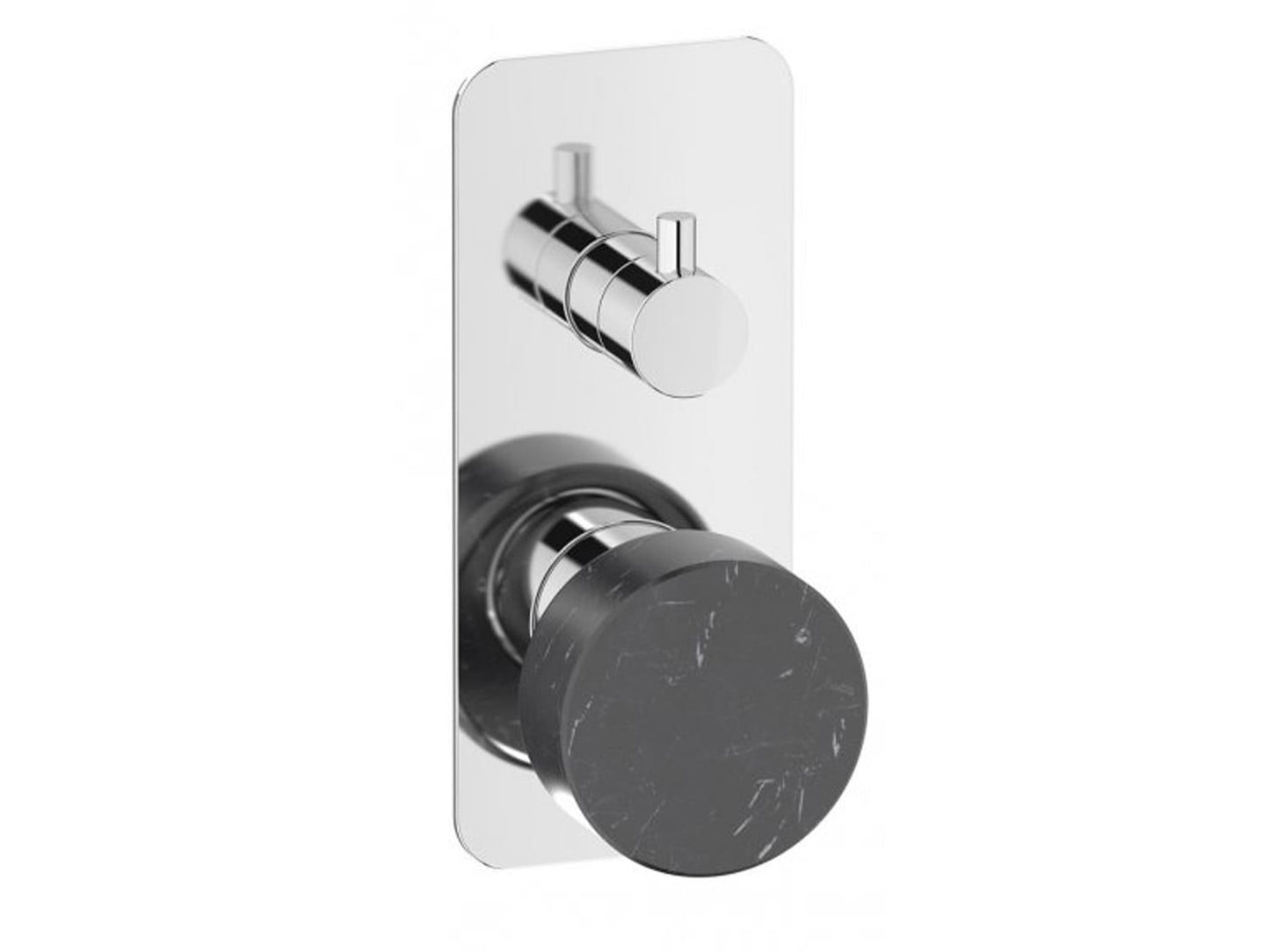 Miscelatore doccia incasso tre vie marmo nero Marquina marca IB rubinetti modello Marmo rubinetteria rubinetto ottone cromato bagno fontana finitura cromo rivenditore autorizzato campania arredamento qualità made in italy azienda certificata