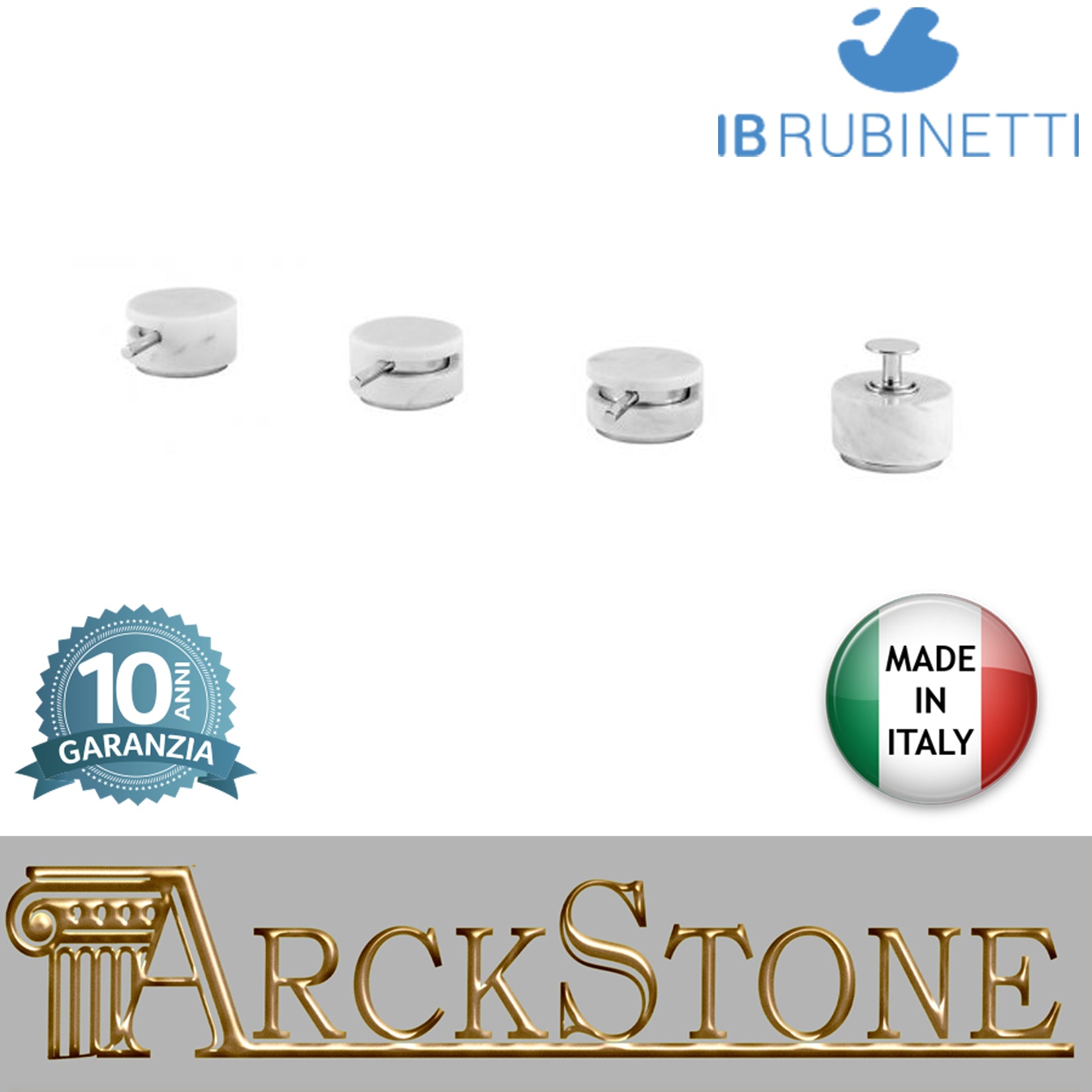 Batteria bordo vasca quattro fori con riempimento da troppo-pieno marmo bianco Carrara marca IB rubinetti modello Marmo rubinetteria rubinetto ottone cromato bagno fontana finitura cromo rivenditore autorizzato campania arredamento qualità made in italy 