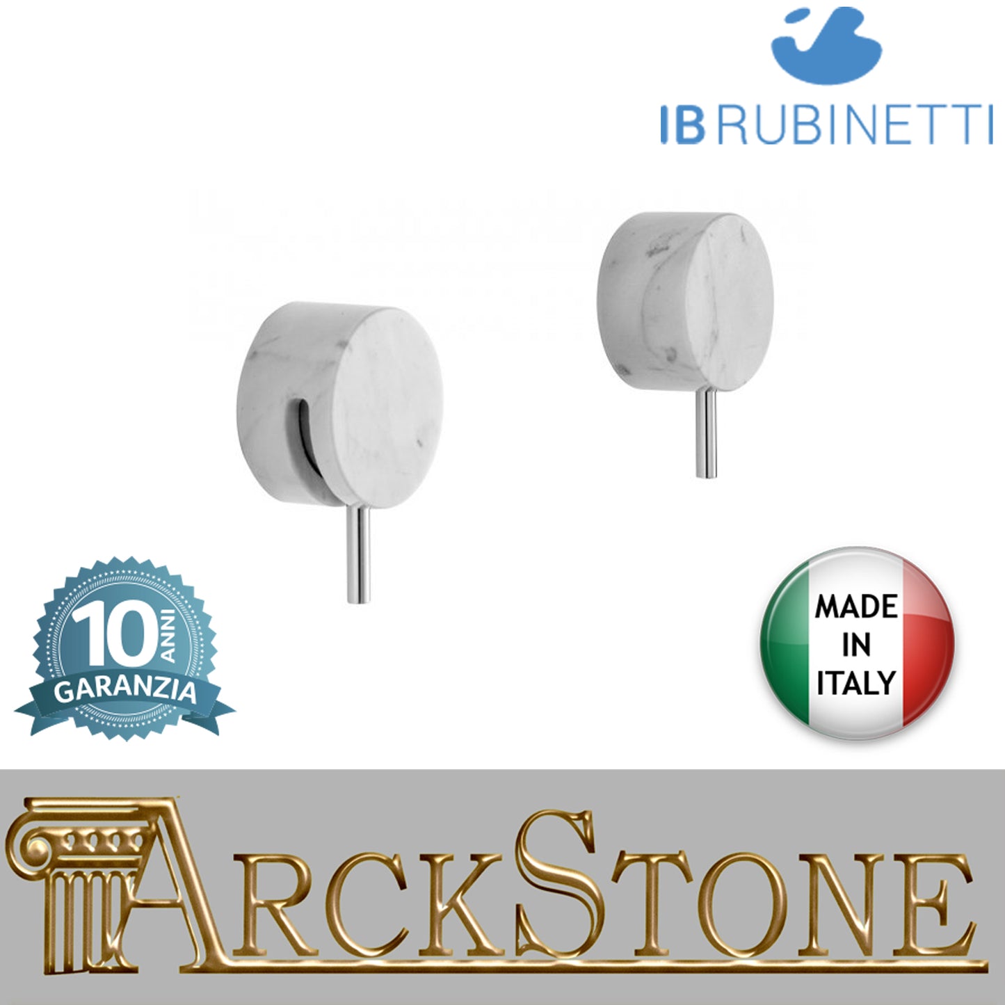 Miscelatore doccia incasso a una via Rubinetti D'Arresto marmo bianco Carrara marca IB rubinetti modello Marmo rubinetteria rubinetto ottone cromato bagno fontana finitura cromo rivenditore autorizzato campania arredamento qualità made in italy azienda ce