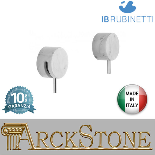 Miscelatore doccia incasso a una via Rubinetti D'Arresto marmo bianco Carrara marca IB rubinetti modello Marmo rubinetteria rubinetto ottone cromato bagno fontana finitura cromo rivenditore autorizzato campania arredamento qualità made in italy azienda ce
