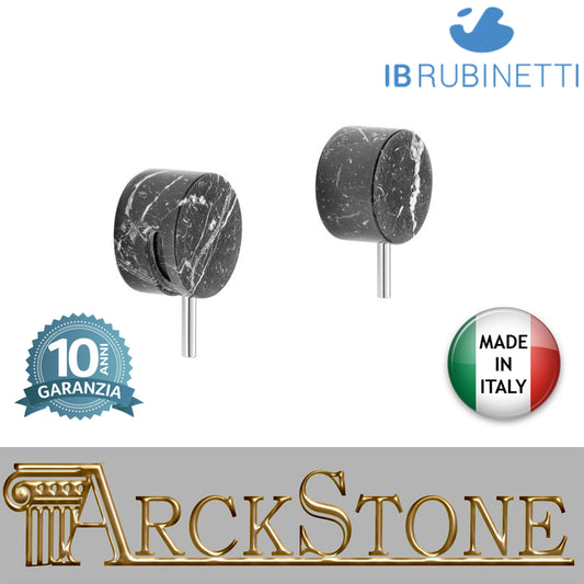 Rubinetti d'arresto doccia incasso una via marmo nero Marquina marca IB rubinetti modello Marmo rubinetteria rubinetto ottone cromato bagno fontana finitura cromo rivenditore autorizzato campania arredamento garanzia 10 anni qualità made in italy