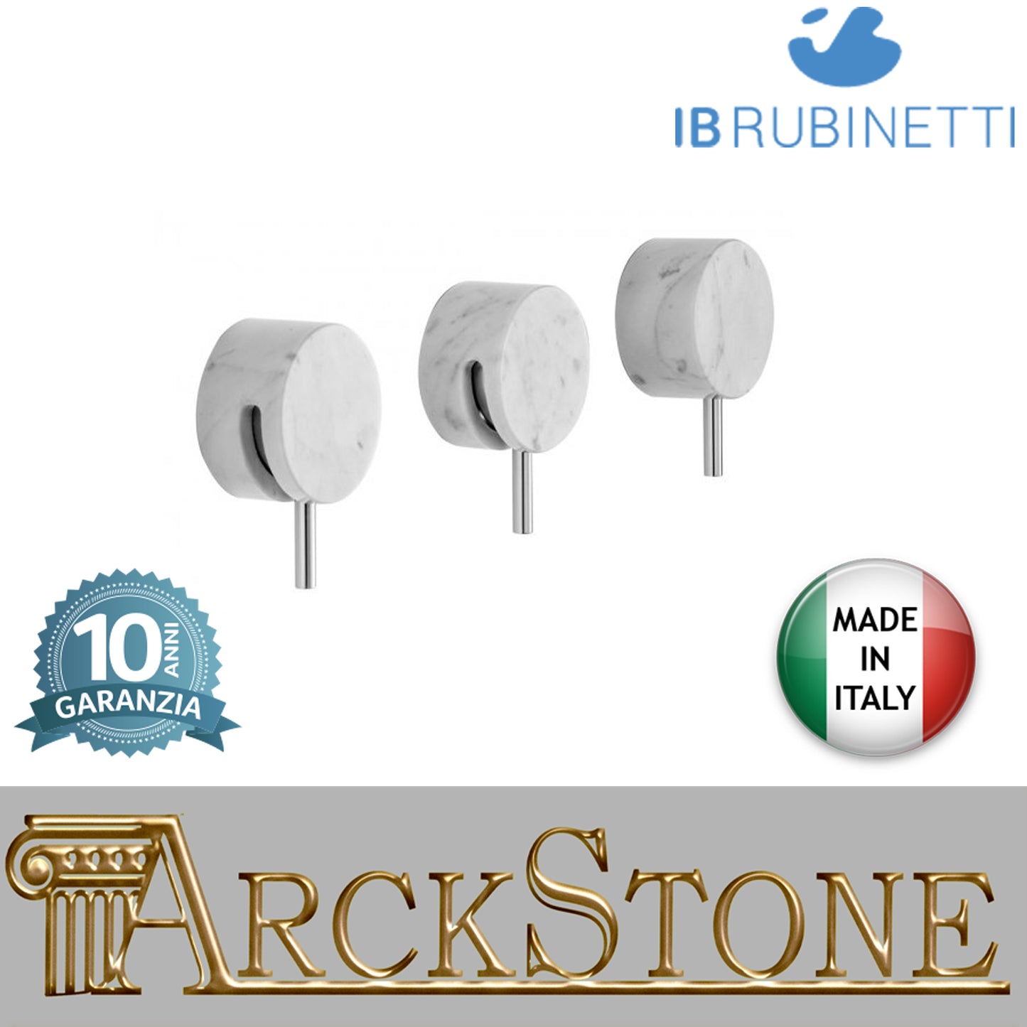 Miscelatore doccia a incasso due vie marmo bianco Carrara marca IB rubinetti modello Marmo rubinetteria rubinetto ottone cromato bagno fontana finitura cromo rivenditore autorizzato campania arredamento qualità made in italy azienda certificata