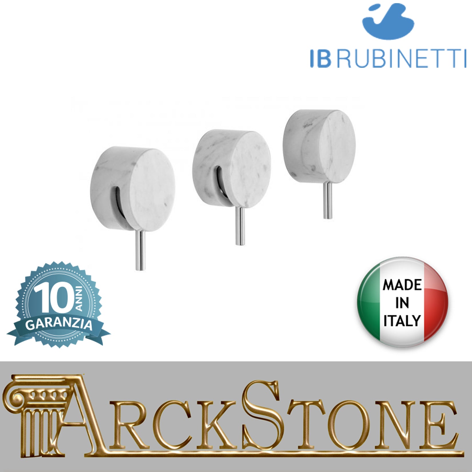 Miscelatore doccia a incasso due vie marmo bianco Carrara marca IB rubinetti modello Marmo rubinetteria rubinetto ottone cromato bagno fontana finitura cromo rivenditore autorizzato campania arredamento qualità made in italy azienda certificata