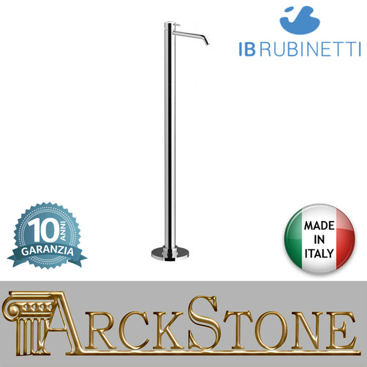Miscelatore lavabo a colonna da terra marca IB rubinetti modello MilanoTorino rubinetteria rubinetto ottone cromato bagno fontana finitura cromo rivenditore autorizzato campania arredamento qualità made in italy azienda certificata garanzia 10 anni