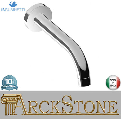 IB Rubinetti Shower Heads Bocca Getto D'Erogazione Braccio Doccia Acqua Installazione A Muro Con Areatore Doccia Integrato 198 mm Stile Moderno Materiale Ottone Finitura Cromata