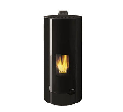 Stufa Pellet Aria Calda Ventilata Standard Palazzetti Ecofire Nina 8 Potenza 8,2 kW Nero
