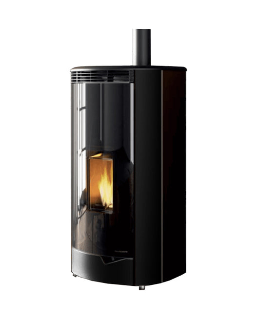 Stufa Pellet Aria Ventilata Ecofire Ermetica Palazzetti Marianne 9 US Potenza 9,1 kW Nero