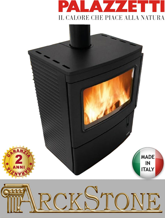 Stufa Legna Aria Calda Naturale Palazzetti Nicole Ghisa Potenza 9,8 kW Rivestimento in Ghisa