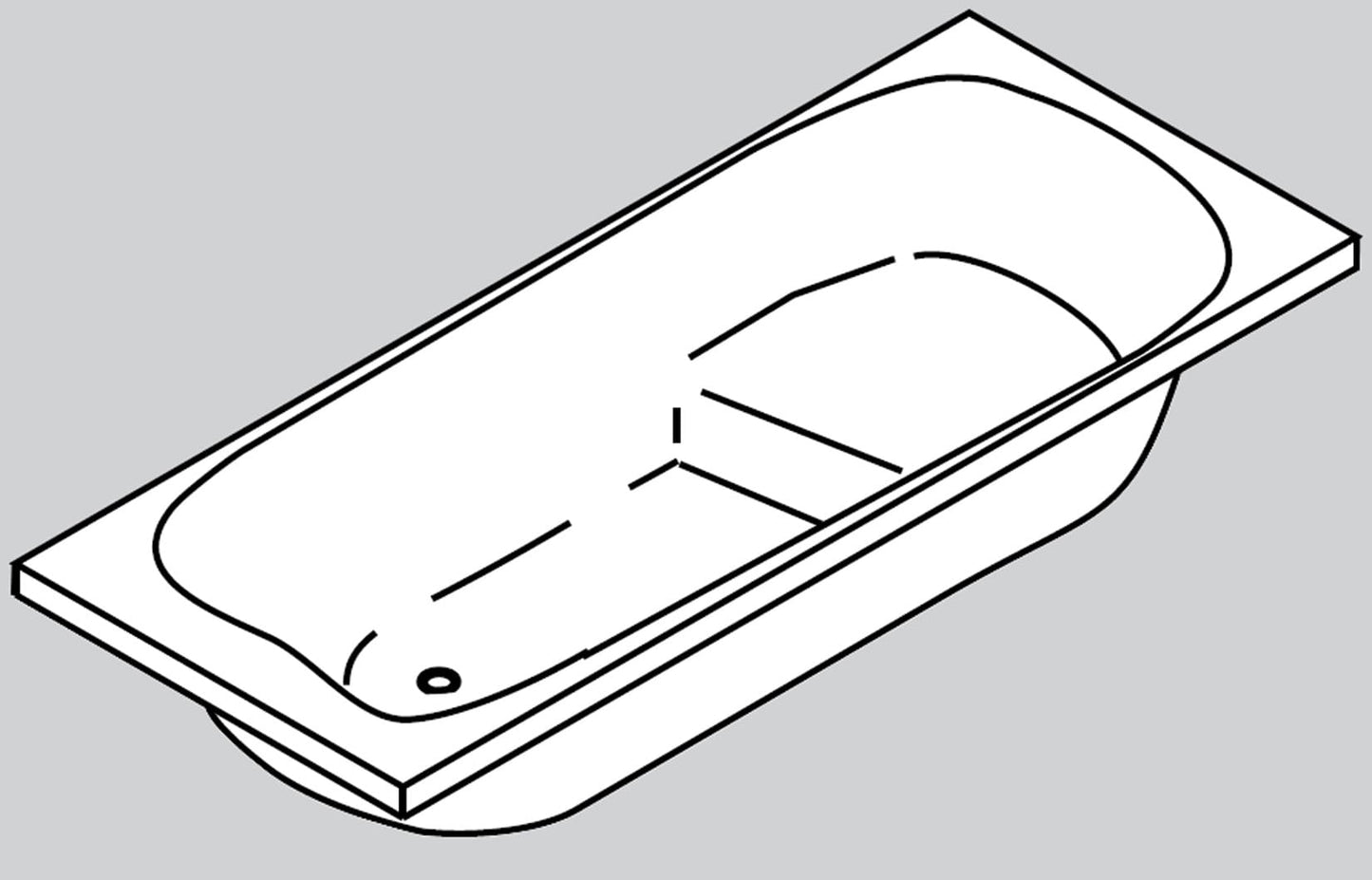 Novellini Baby Two da incasso misura 120x70x45h cm Capienza 81 Litri LT Arredo Vasca Vaschetta Mini Piccola Bagno Rettangolare Squadrata Guscio Tradizionale Acrilico Finitura Bianco Lucido Acqua Idrorepellente Seduta Sedile Appoggio Casa