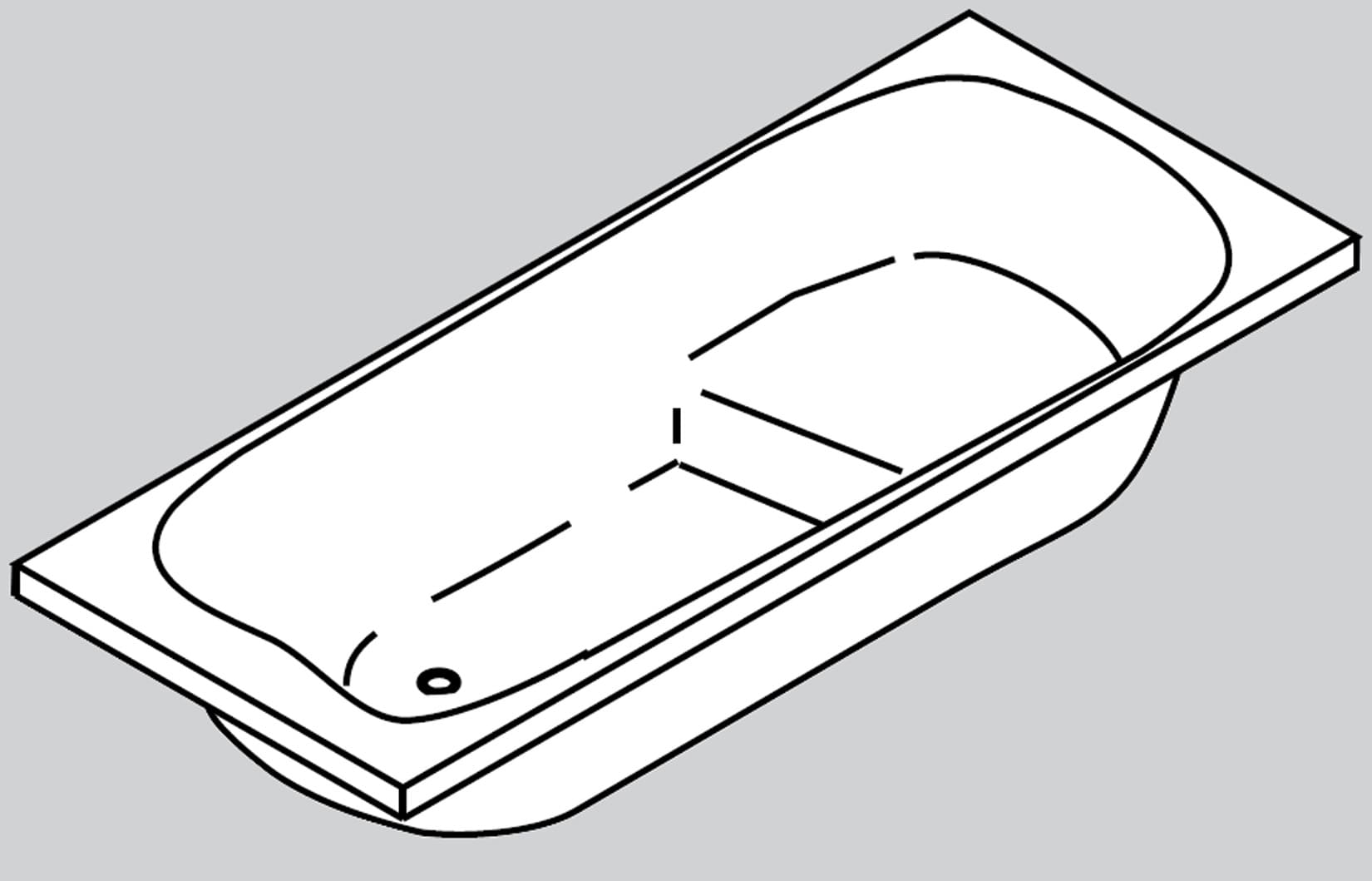 Novellini Baby Two da incasso misura 120x70x45h cm Capienza 81 Litri LT Arredo Vasca Vaschetta Mini Piccola Bagno Rettangolare Squadrata Guscio Tradizionale Acrilico Finitura Bianco Lucido Acqua Idrorepellente Seduta Sedile Appoggio Casa
