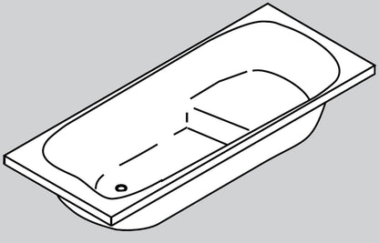 Novellini Baby Two da incasso misura 120x70x45h cm Capienza 81 Litri LT Arredo Vasca Vaschetta Mini Piccola Bagno Rettangolare Squadrata Guscio Tradizionale Acrilico Finitura Bianco Lucido Acqua Idrorepellente Seduta Sedile Appoggio Casa