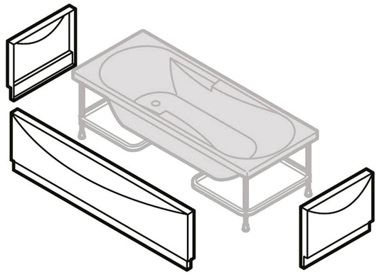 Novellini Calypso Vasca da Bagno Versione Hydro Misura 160x70 H55 cm Idro Whirlpool 6 Getti Installazione Destra Forma Esterna Rettangolare Interna ad Otto 1 Pannello Frontale 2 Laterali Materiale Acrilico Colore Bianco Lucido Colonna Poggiatesta