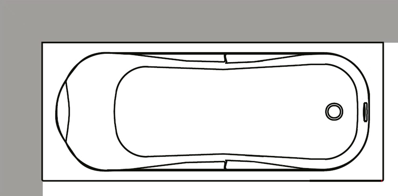 Novellini Calypso Vasca da Bagno Versione Standard da Incasso Misura 180x80 Guscio Tradizionale da Rivestire Materiale Acrilico Finitura Bianco Lucido Installazione Reversibile Destra Sinistra Nicchia Forma Esterna Rettangolare Interna ad Otto