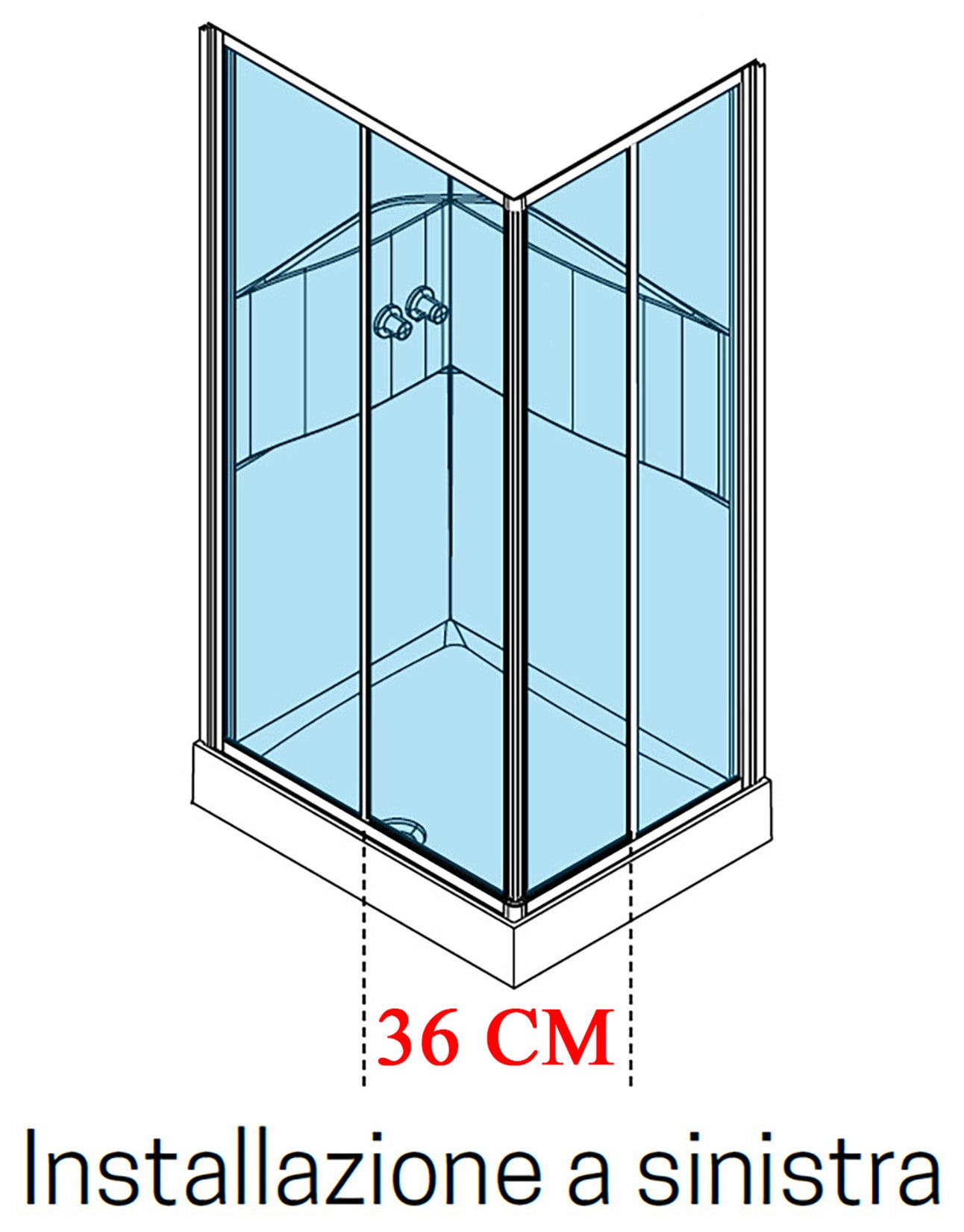 Novellini Media 2.0 A Standard 90x70 cm Cabina Doccia Multifunzione Asimmetrica Rettangolare Apertura 2 Ante Scorrevoli e 2 Fisse Installazione Angolo Reversibile Miscelatore Meccanico Vetro Trasparente Profilo Bianco Piatto Ripiani Doccetta Altezza 210cm