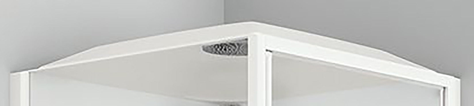 Novellini Media Glass A Standard Con Tettuccio e Soffione 90x90 cm Cabina Doccia Multifunzione Simmetrica Quadrata Apertura 2 Ante Scorrevoli 2 Fisse Installazione Angolo Sinistra Destra Miscelatore Termostatico Vetro Trasparente Profilo Bianco Alto 226cm