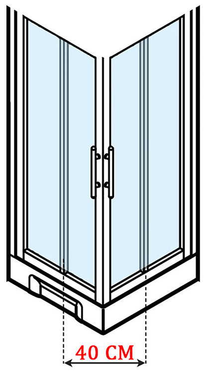 Novellini New Holiday A80 Idromassaggio 80x80 cm Cabina Doccia Multifunzione Apertura 2 Ante Scorrevoli e 2 Fisse Pannelli Fondo Reversibili Miscelatore Meccanico Vetro Aqua Profilo Bianco Piatto Ripiani Doccetta a Mano Rotopioggia Seduta Altezza 206 cm