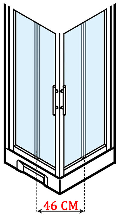 Novellini New Holiday A90 Idromassaggio 90x90 cm Cabina Doccia Multifunzione Apertura 2 Ante Scorrevoli e 2 Fisse Angolo Destro Sinistro Miscelatore Meccanico Vetro Aqua Profilo Silver Piatto Ripiani Asta Doccetta Mano Rotopioggia Seduta Altezza 206 cm