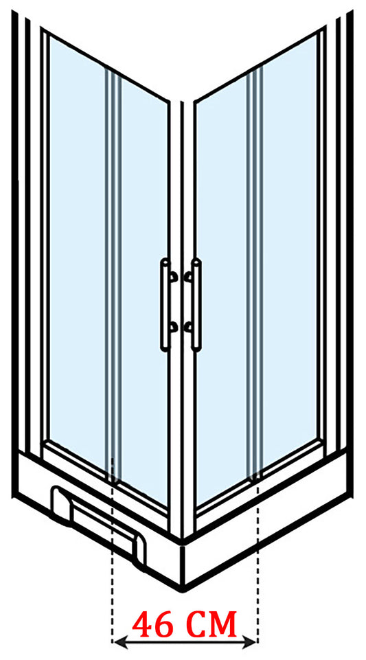 Novellini New Holiday A90 Standard 90x90 cm Cabina Doccia Bagno Multifunzione Apertura 2 Ante Scorrevoli e 2 Fisse Installazione Angolare Destra Sinistra Miscelatore Termostatico Vetro Trasparente Profilo Silver Piatto Ripiani Doccetta Seduta Alto 206 cm