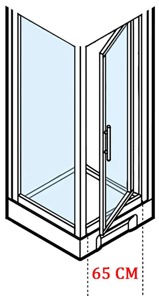 Novellini New Holiday GF90 Standard 90x90 cm Cabina Doccia Multifunzione Apertura 1 Anta Battente Con Fisso Laterale Installazione Angolare Destra Sinistra Miscelatore Meccanico Vetro Trasparente Profilo Bianco Piatto Ripiani Doccetta Seduta Altezza 206cm