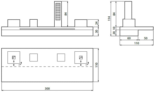 Novellini Rubinetteria per Vasca Sense Dual 3 4 Rubinetto Bordo Vasca Bocca Cascata Doccetta Estraibile 4 Fori 2 Cartucce Miscelazione Progressiva