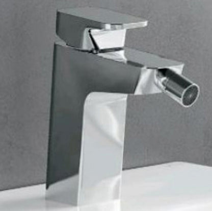 Miscelatore Bidet Novellini Serie D Abbinato Divina Appoggio Monocomando Ottone Cromato Compreso Piletta Scarico Standard