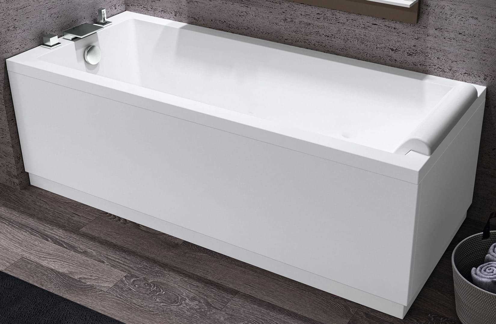 Novellini Calos 2.0 Vasca da Bagno Versione Standard con Telaio Misura 170x80 Altezza 58 cm Installazione Reversibile Forma Rettangolare 1 Pannello Frontale 1 Laterale Materiale Acrilico Colore Bianco Lucido Colonna di Scarico Con Rubinetteria Poggiatesta