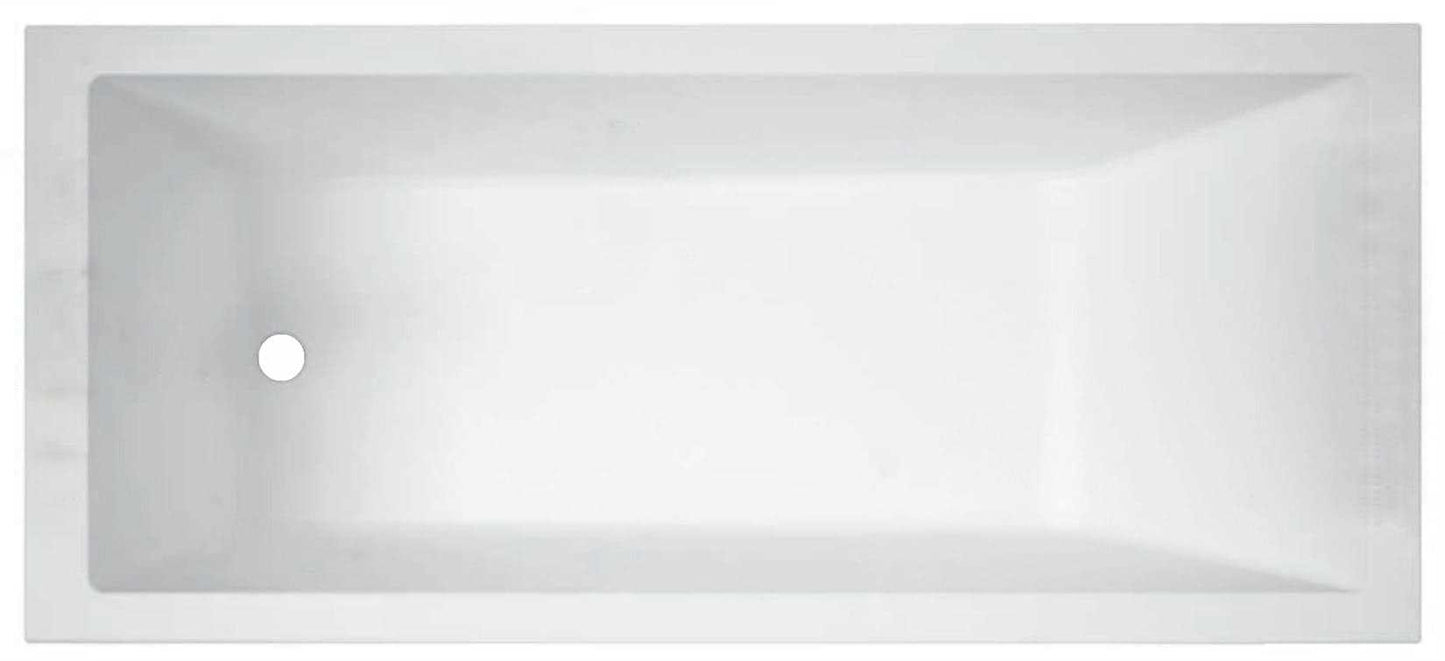 Novellini Calos 2.0 Arredo Vasca Vaschetta Bagno Rettangolare Standard da incasso misura 160x70x58 cm Capienza 160 Litri Squadrata Guscio Tradizionale Acrilico Finitura Bianco Lucido Acqua Idrorepellente Seduta Appoggio Casa Reversibile