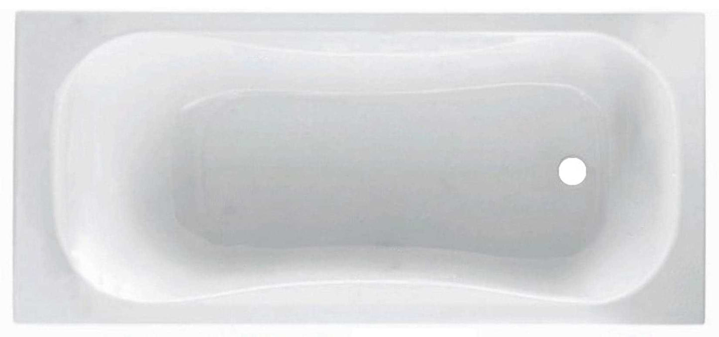 Novellini Calypso Vasca da Bagno Versione Standard da Incasso Misura 160x70 Guscio Tradizionale da Rivestire Materiale Acrilico Finitura Bianco Lucido Installazione Reversibile Destra Sinistra Nicchia Forma Esterna Rettangolare Interna ad Otto