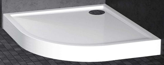 Novellini Victory Piatto Doccia Alto Dimensione 100x100 Altezza Spessore 11,5 cm Colore Bianco Forma Semicircolare Installazione Appoggio Pavimento Superficie Liscia Materiale Acrilico Escluso di Piletta di Scarico Copripiletta Piedini