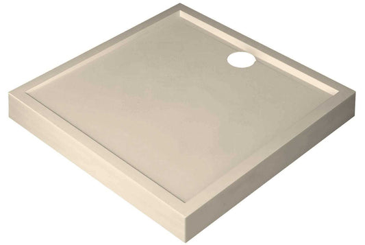 Novellini Olympic Piatto Doccia Alto Dimensione 90x90 Altezza Spessore 11,5 cm Colore Beige Forma Quadrata Installazione Appoggio Pavimento Superficie Liscia Materiale Acrilico Escluso di Piletta di Scarico Copripiletta Piedini