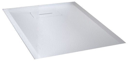 Piatto Doccia Novellini Novosolid Quadrato Dimensione 90x90 Altezza 3,5 cm Colore Bianco Morbido Opaco Ultrapiatto Installazione Appoggio Filo Pavimento Sagomabile Tagliabile Superficie Effetto Pietra Materiale Resina Compreso Copri Piletta
