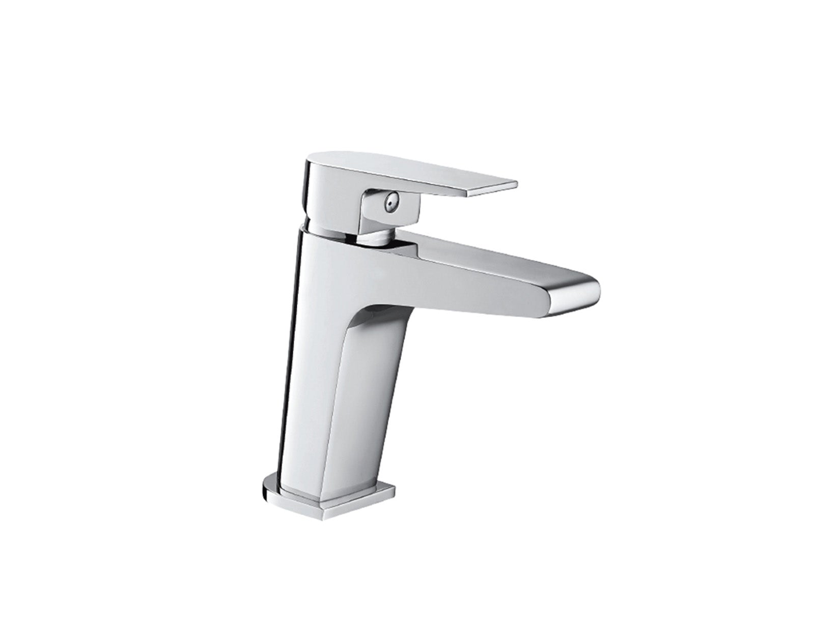Miscelatore Lavabo Piletta Scarico Automatico 1" 1/4" Duemmeggi Omega Appoggio 1 Foro Monoforo 1 Leva Manopola Monocomando Lunghezza 133 mm Altezza 156 mm Stile Moderno Ottone Finitura Cromata Made in Italy Garanzia 5 Anni