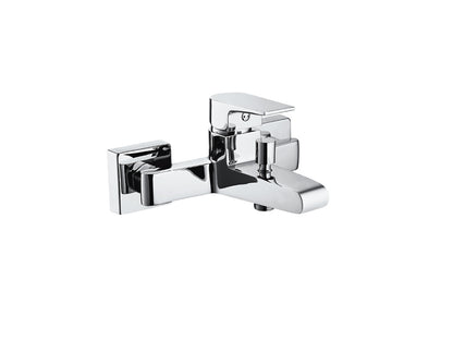 Miscelatore Vasca Esterno Con Duplex E Set Doccia Duemmeggi Omega Muro Parete Doccetta Stile Moderno 3 Fori 1 Leva Manopola Monocomando Materiale Ottone Finitura Cromata Made in Italy Garanzia 5 Anni