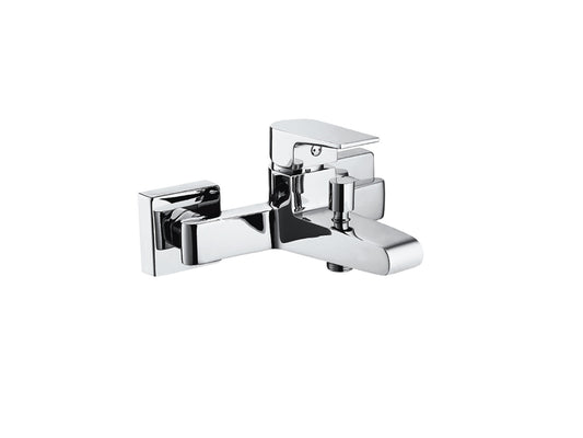 Miscelatore Vasca Esterno Con Duplex E Set Doccia Duemmeggi Omega Muro Parete Doccetta Stile Moderno 3 Fori 1 Leva Manopola Monocomando Materiale Ottone Finitura Cromata Made in Italy Garanzia 5 Anni