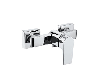 Miscelatore Incasso Doccia Esterno Attacco 1/2" Con Duplex E Set Doccia Duemmeggi Omega Parete Muro 3 Fori Stile Moderno Materiale 1 Via Meccanico Una Leva Manopola Monocomando Ottone Finitura Cromata Made in Italy Garanzia 5 Anni