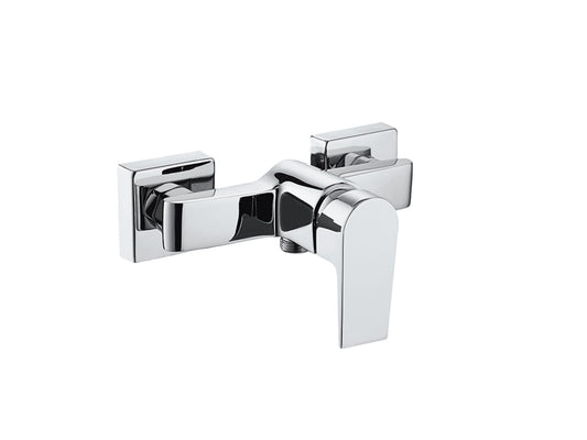 Miscelatore Incasso Doccia Esterno Attacco 1/2" Con Duplex E Set Doccia Duemmeggi Omega Parete Muro 3 Fori Stile Moderno Materiale 1 Via Meccanico Una Leva Manopola Monocomando Ottone Finitura Cromata Made in Italy Garanzia 5 Anni