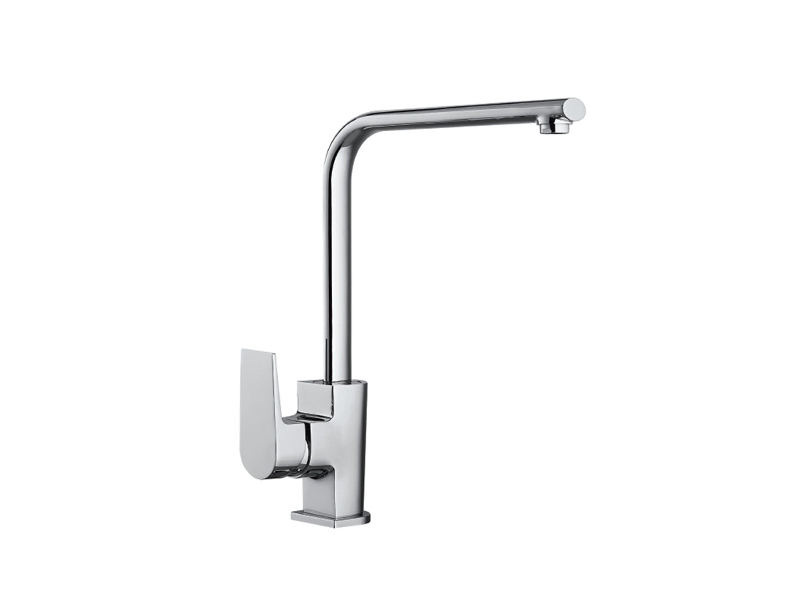 Miscelatore Lavello Cucina Lavatoio Con Canna A L Orientabile Duemmeggi Omega Appoggio Monoforo Moderno Monocomando Ottone Finitura Cromata Made in Italy Garanzia 5 Anni