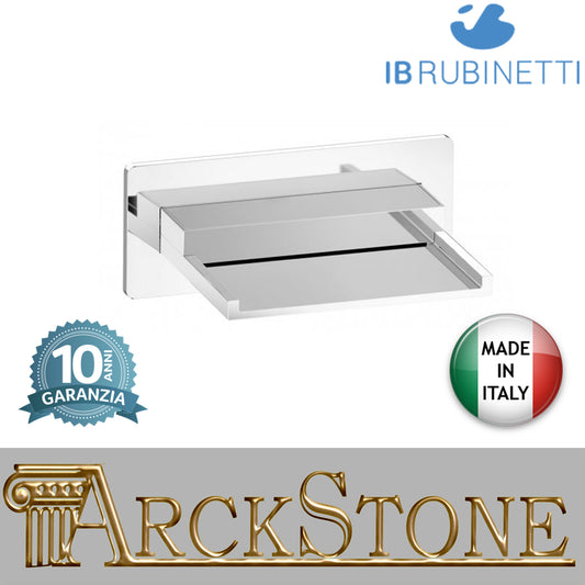 Bocca d'erogazione soffione esterno completo marca IB rubinetti modello OnlyOne rubinetteria rubinetto ottone cromato bagno fontana finitura cromo rivenditore autorizzato campania arredamento qualità garanzia 10 anni azienda certificata made in italy