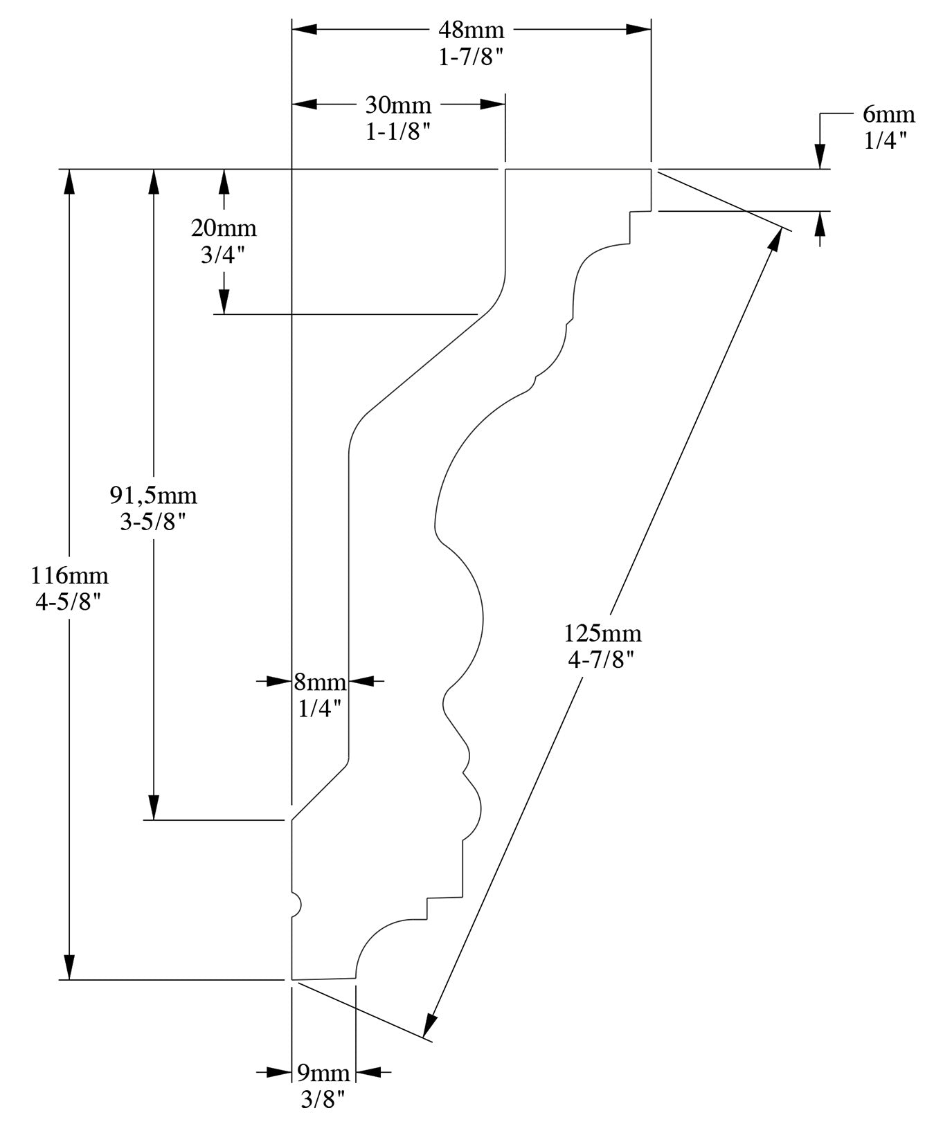 Orac Decor C201 Cornice Soffitto Parete Purotouch® Poliuretano Ad Alta Densità Bianco Resistente Agli Urti Calore Facile Da Installare Verniciabile Pretrattata Primer Acrilico Impermeabile Per Interno ed Esterno Ambienti Umidi Misura 200x11,6x4,8 cm
