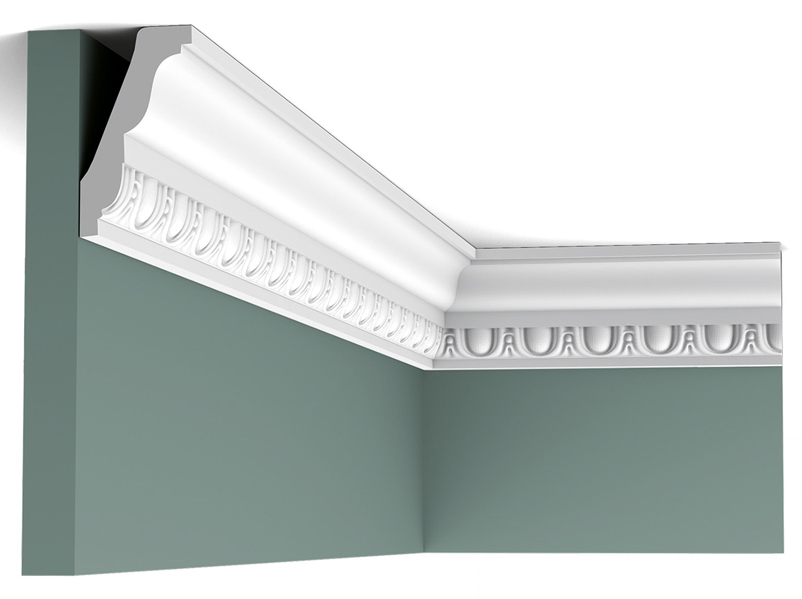 Orac Decor C212 Cornice Soffitto Parete Purotouch® Poliuretano Alta Densità Bianco Modanatura Fregio Classico Resistente Urti Calore Facile Installazione Verniciabile Pretrattata Primer Acrilico Impermeabile Interno Esterno Ambienti Umidi 200x7,5x4,5 cm 
