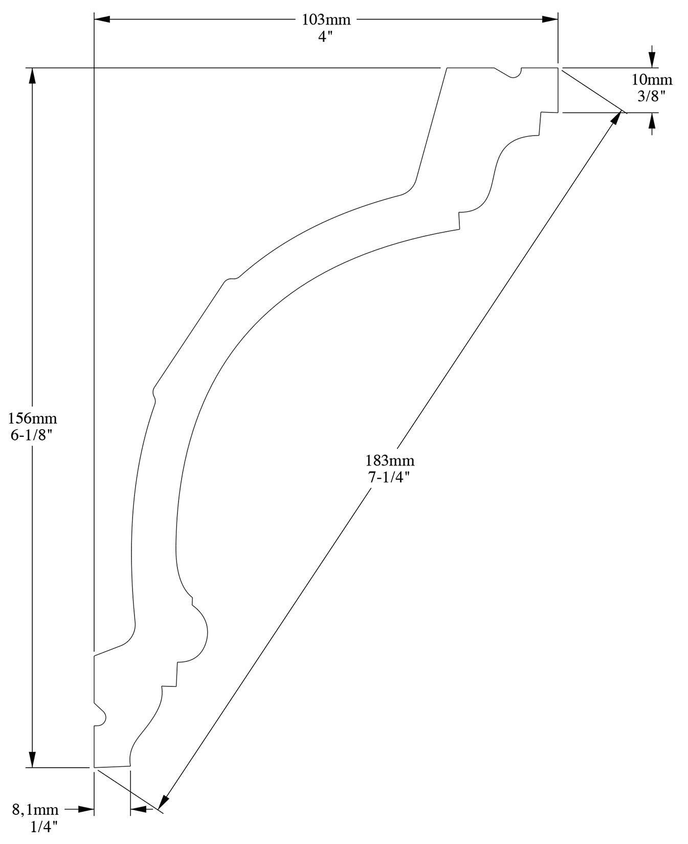 Orac Decor C217F Cornice Soffitto Parete Poliuretano Flessibile Curvabile Bianco Resistente Agli Urti Calore Termiti Acqua Facile Da Installare Verniciabile Pretrattata Primer Acrilico Impermeabile Interno Esterno Ambienti Umidi Misura 200x10,3x15,6 cm