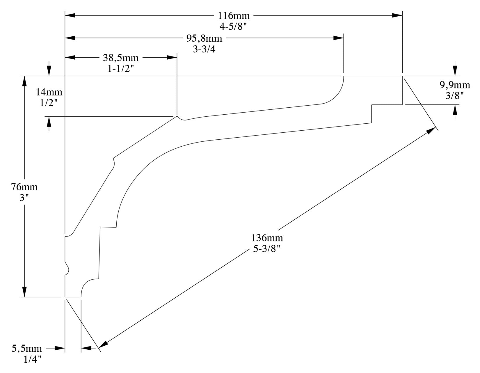 Orac Decor C220F Cornice Soffitto Parete Poliuretano Flessibile Curvabile Bianco Resistente Agli Urti Calore Termiti Acqua Facile Da Installare Verniciabile Pretrattata Primer Acrilico Impermeabile Interno Esterno Ambienti Umidi Misura 200x7,6x11,6 cm
