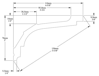 Orac Decor C220F Cornice Soffitto Parete Poliuretano Flessibile Curvabile Bianco Resistente Agli Urti Calore Termiti Acqua Facile Da Installare Verniciabile Pretrattata Primer Acrilico Impermeabile Interno Esterno Ambienti Umidi Misura 200x7,6x11,6 cm