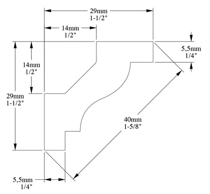 Orac Decor C230F Cornice Soffitto Parete Poliuretano Flessibile Curvatura Bianco Resistente Agli Urti Calore Termiti Acqua Facile Da Installare Verniciabile Pretrattata Primer Acrilico Impermeabile Interno Esterno Ambienti Umidi Misura 200x2,9x2,9 cm