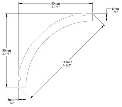 Orac Decor C240 Cornice Soffitto Parete Purotouch® Poliuretano Ad Alta Densità Bianco Resistente Agli Urti Calore Acqua Facile Da Installare Verniciabile Pretrattata Primer Acrilico Impermeabile Per Interno ed Esterno Ambienti Umidi Misura 200x8x8 cm