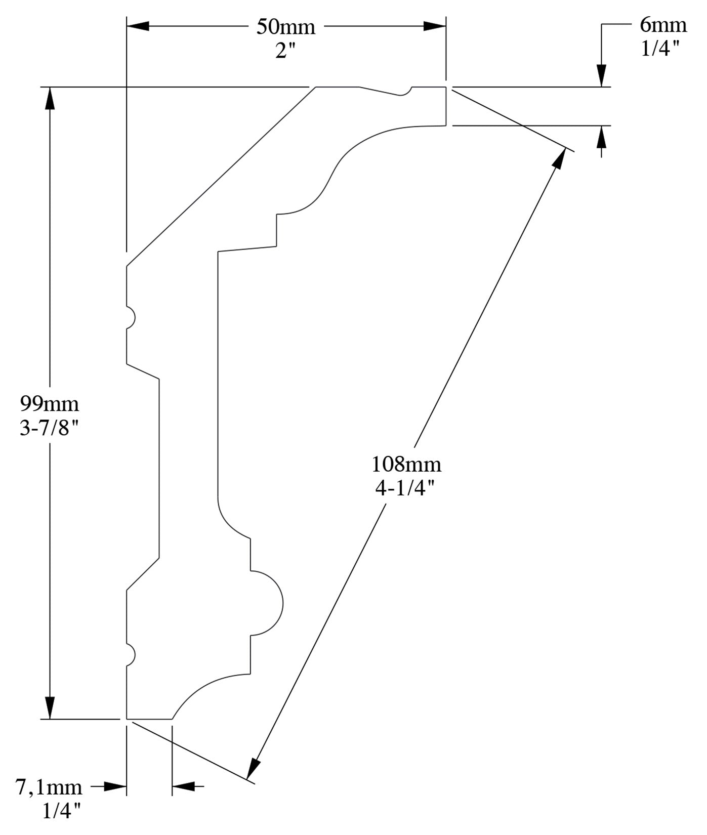 Orac Decor C321 Cornice Soffitto Parete Purotouch® Poliuretano Ad Alta Densità Bianco Resistente Agli Urti Calore Facile Da Installare Verniciabile Pretrattata Primer Acrilico Impermeabile Per Interno ed Esterno Ambienti Umidi Misura 200x9,9x5 cm