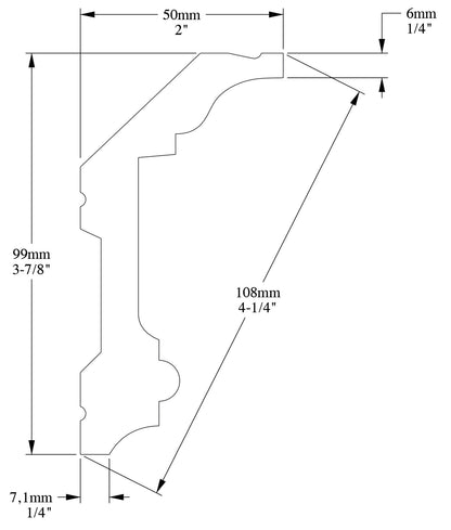 Orac Decor C321F Cornice Soffitto Parete Poliuretano Flessibile Curvabile Bianco Resistente Agli Urti Calore Termiti Acqua Facile Da Installare Verniciabile Pretrattata Primer Acrilico Impermeabile Interno Esterno Ambienti Umidi Misura 200x9,9x5 cm