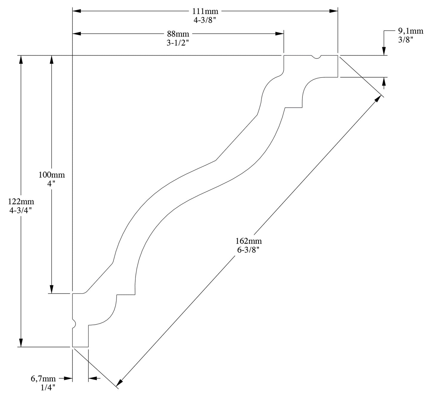 Orac Decor C333 Cornice Soffitto Parete Purotouch® Poliuretano Ad Alta Densità Bianco Resistente Agli Urti Calore Acqua Facile Da Installare Verniciabile Pretrattata Primer Acrilico Impermeabile Per Interno ed Esterno Ambienti Umidi Misura 200x12,2x11,1cm