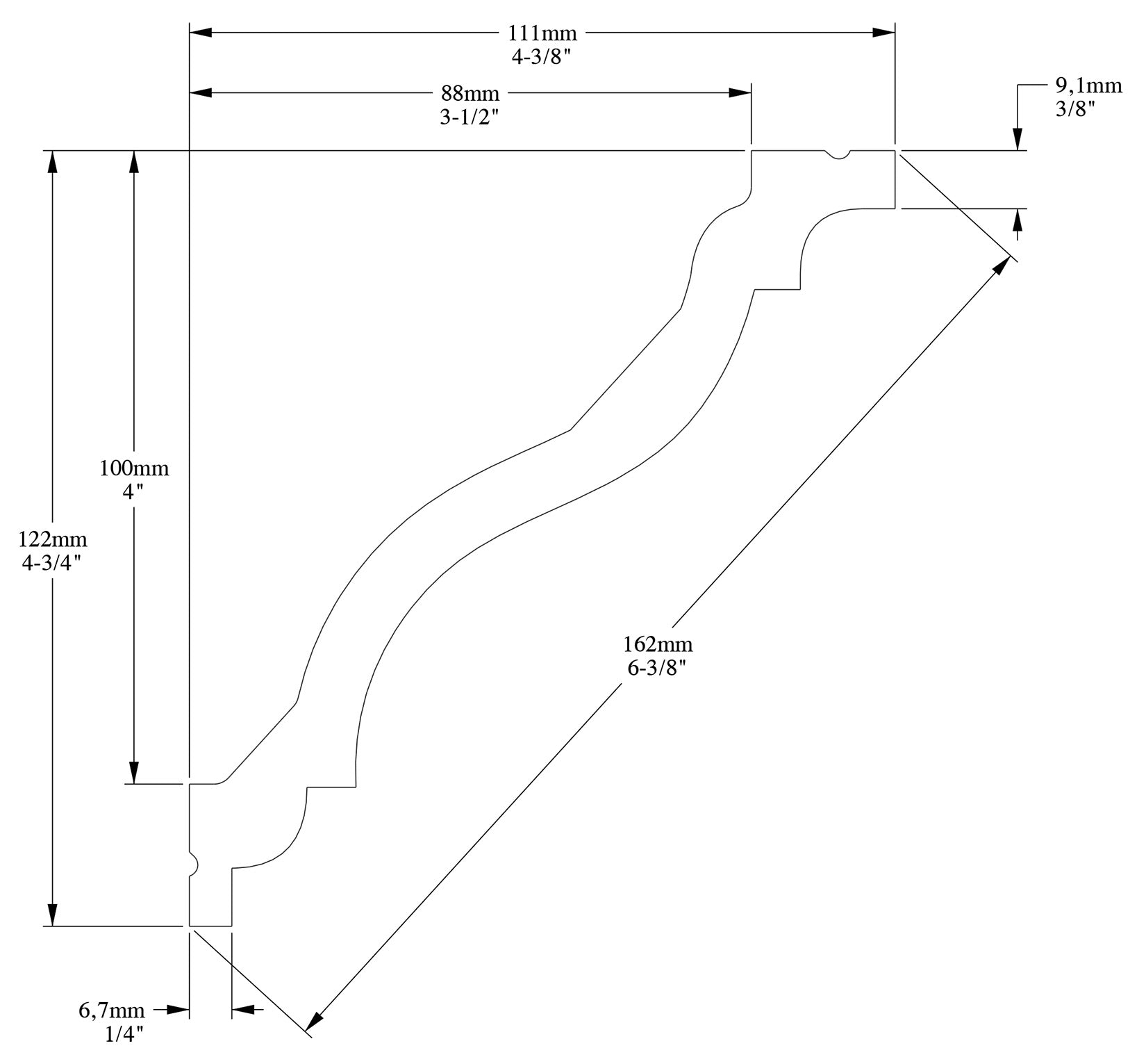 Orac Decor C333F Cornice Soffitto Parete Poliuretano Flessibile Curvabile Bianco Resistente Agli Urti Calore Termiti Acqua Facile Da Installare Verniciabile Pretrattata Primer Acrilico Impermeabile Interno Esterno Ambienti Umidi Misura 200x12,2x11,1cm
