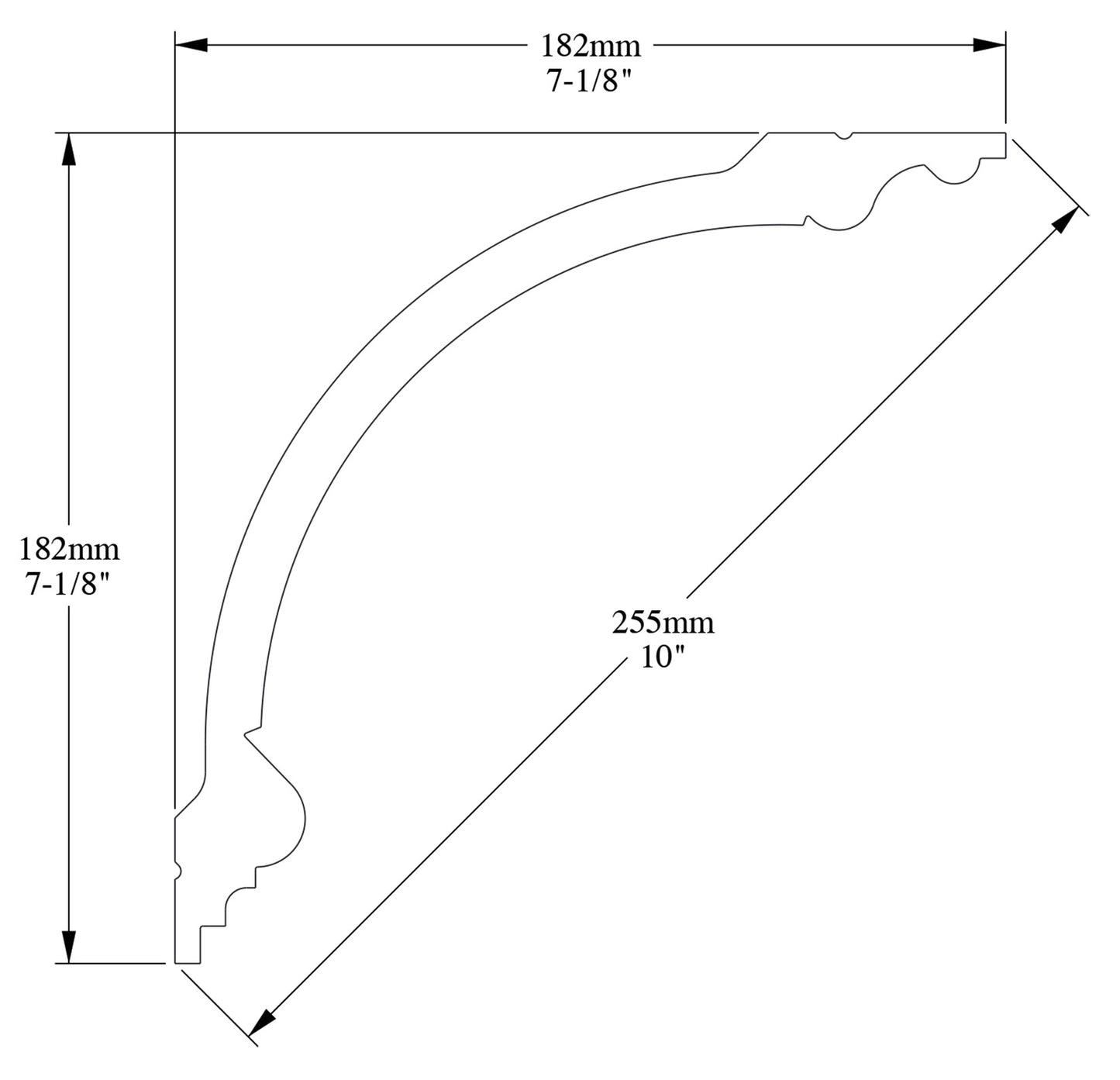 Orac Decor C338 Cornice Soffitto Parete Purotouch® Poliuretano Ad Alta Densità Bianco Resistente Agli Urti Calore Facile Da Installare Verniciabile Pretrattata Primer Acrilico Impermeabile Per Interno ed Esterno Ambienti Umidi Misura 200x18,2x18,2 cm